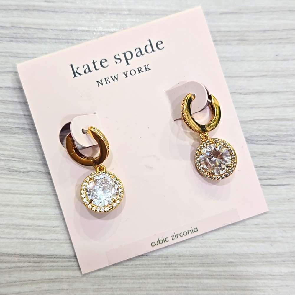 Kate Spade Gold Hoops with Silver Accents